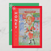 カップルクリスマスグリーティングカード シーズンカード (正面/裏面)