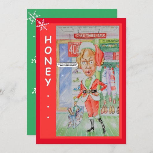 カップルクリスマスグリーティングカード シーズンカード (正面/裏面)