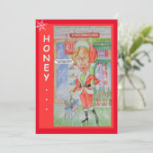 カップルクリスマスグリーティングカード シーズンカード (スタンド正面)