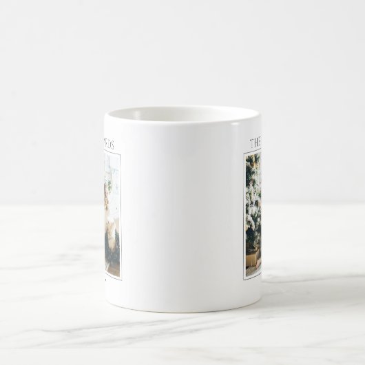 カップルクリスマスフォトキープサケ コーヒーマグカップ (中央)