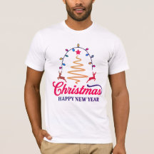 カップルクリスマスTシャツ - おそろいのクリスマスツリーシャツ