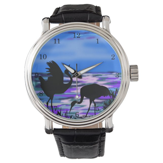 カップルクレーン時計 腕時計 (正面)