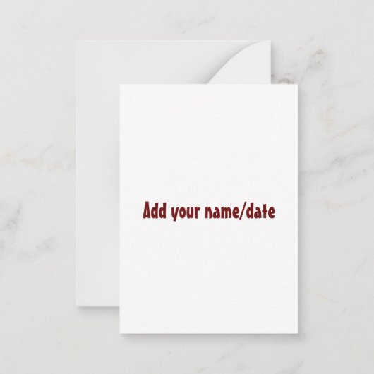 カップルゲームについてよくご存知の方 ノートカード (裏面)