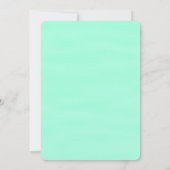 カップルコードウェディングシャワー招待状ウォーター色 招待状 (裏面)