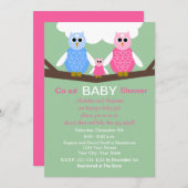 カップルコードガールベビーシャワー招待状フール 招待状 (正面/裏面)