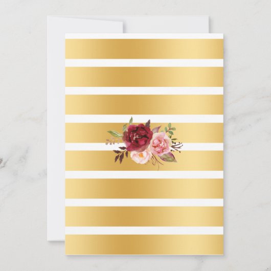 カップルシャワーを浴びる前の泡と泡 招待状 (裏面)