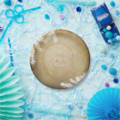 カップルシャワーウッドランドフォレストセンターカットツリー ペーパープレート (パーティー)