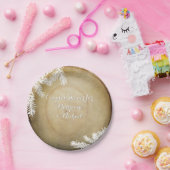 カップルシャワーウッドランドフォレストセンターカットツリー ペーパープレート (パーティー)