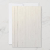 カップルシャワースクリプトタイポグラフィピンクアジサイ 招待状 (裏面)