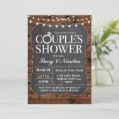 カップルシャワーチョークストリングライト招待状 招待状 (スタンド正面)