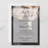 カップルシャワーフォト招待状とオーバーレイ 招待状 (正面)