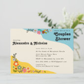 カップルシャワーフラワーパワー70インスパイアs 招待状 (スタンド正面)