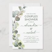 カップルシャワーユーカリ緑エレガント園 招待状 (正面)