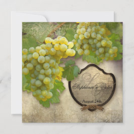 カップルシャワーヴィンヤード秋秋の結婚式の招待 招待状