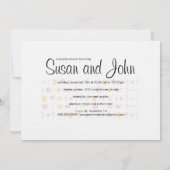 カップルシャワー招待状 – キッチン 招待状 (裏面)