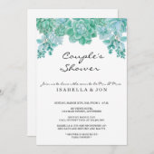 カップルシャワー招待状-ブライダル,結婚ズ，ベビー 招待状 (正面/裏面)