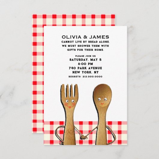 カップルシャワー招待状 招待状 (正面/裏面)