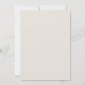 カップルシャワー水色ユーカリ葉の葉 招待状 (裏面)