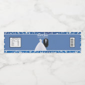 カップルシャワー結婚式の引き出物ウォーターボトルラベル ペットボトルラベル (シングルラベル)