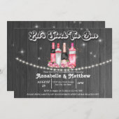 カップルシャワー | バーを満たそう 招待状 (正面/裏面)