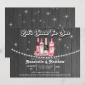 カップルシャワー | バーを満喫しよう 招待状 (正面/裏面)