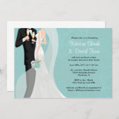 カップルシャワー - バージョン1 招待状 (正面/裏面)