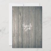 カップルシャワー ワインボトル ガラス ウッド ストリングライト 招待状 (裏面)