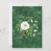 カップルシャワーBOHOユーカリ種子リース葉 招待状 (裏面)