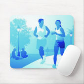 カップルジョギング マウスパッド (マウス)