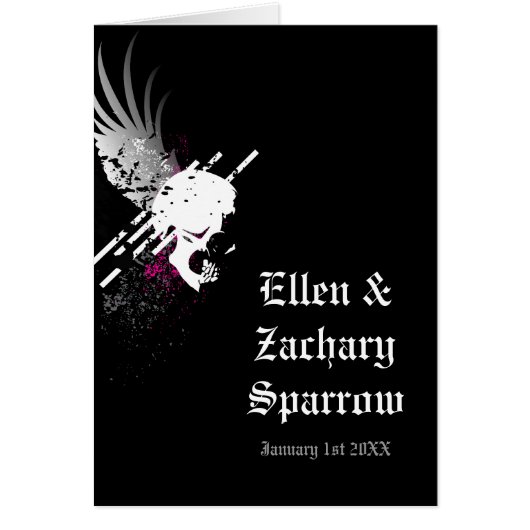 カップルスカルカード (正面)