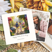 カップルスタイリッシュかわいいシックなバレンタインデーのカード 招待状