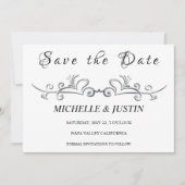 カップルスタイリッシュイメージ招待状 招待状 (正面)