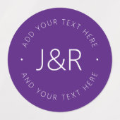 カップルスタイリッシュモノグラムテンプレート文字防水 ラベル (デザイン2)