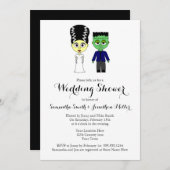 カップルズウェディングシャワーハロウィーンテーマ招待状 招待状 (正面/裏面)