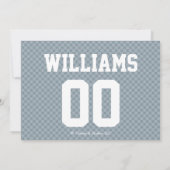 カップルズコエッドサッカーベビーシャワー招待状 招待状 (裏面)