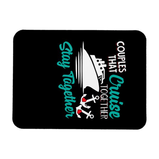 カップルズザクルーズトガーステイトガーアニバーサリー マグネット (横)