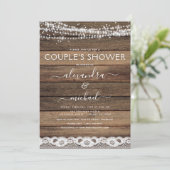 カップルズシャワーファームハ素朴ウス招待状 招待状 (スタンド正面)