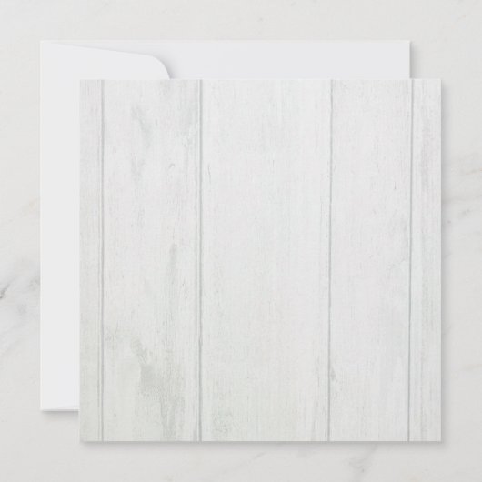 カップルズシャワー水彩ウッドデ素朴コパージュ 招待状 (裏面)