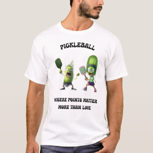 カップルズピックボールTシャツバイポーズリダブズ Tシャツ