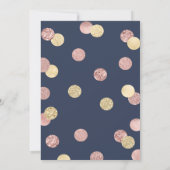 カップルズベビーシャワーの招待の共同参加 招待状 (裏面)