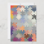 カップルズベビーシャワー招待状ベージュ色 招待状 (裏面)