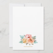 カップルズベビーシャワー招待状,フローラベビーシャワー 招待状 (裏面)