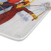 カップルダウンヒルスキー カッティングボード (角)