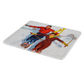 カップルダウンヒルスキー カッティングボード (角)