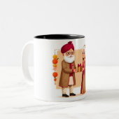 カップルデザインカップ ツートーンマグカップ (正面左)