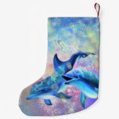 カップルドルフィンクリスマスストッキング スモールクリスマスストッキング (裏面)
