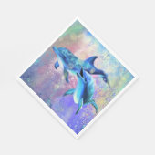 カップルドルフィンナプキン スタンダードランチョンナプキン (角)