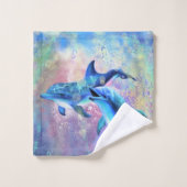 カップルドルフィンバスタオル バスタオルセット (ウォッシュタオル)