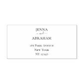 カップルネーム差出人住所ラバースタンプ セルフインキングスタンプ (デザイン)