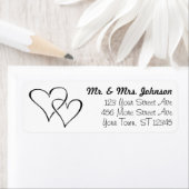 カップルハート差出人住所ラベル#zGroupon ラベル (インサイチュ)